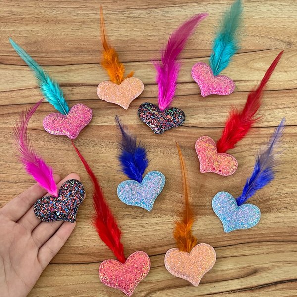 06 laco luxo paete plumas carnaval 5 un