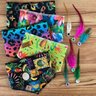 03 kit pet bandana laco e adesivo carnaval 30 un p m ou g m