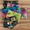 04 kit pet bandana laco e adesivo carnaval 30 un p m ou g m