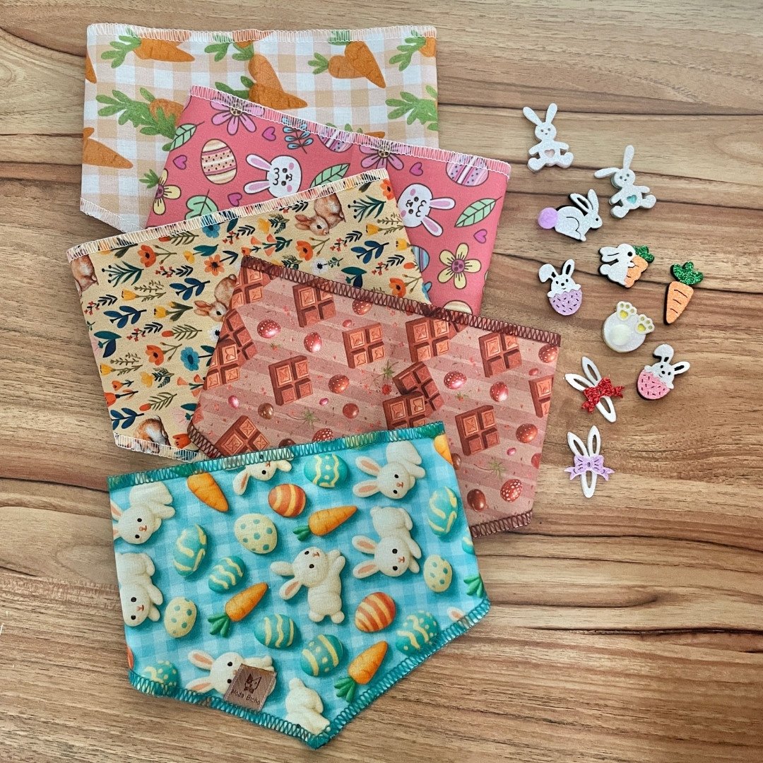 03 kit pet pascoa com bandana 50 un sortidas