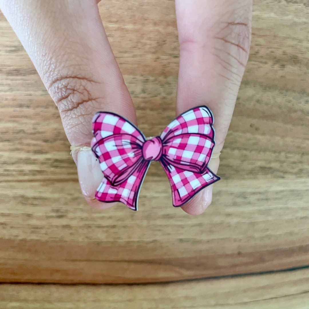 02 lacinho p acrilico laco xadrez 10 un