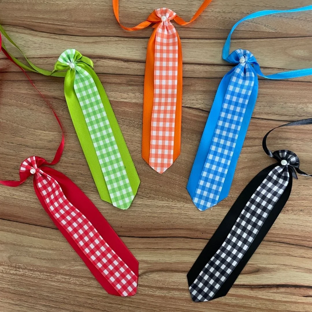 05 gravata pet gg festa junina xadrez 10 un