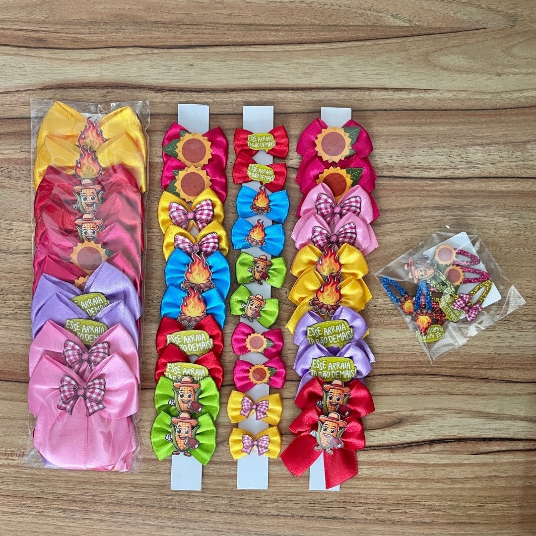 02 kit pet festa junina acrilico 50 un sortidas