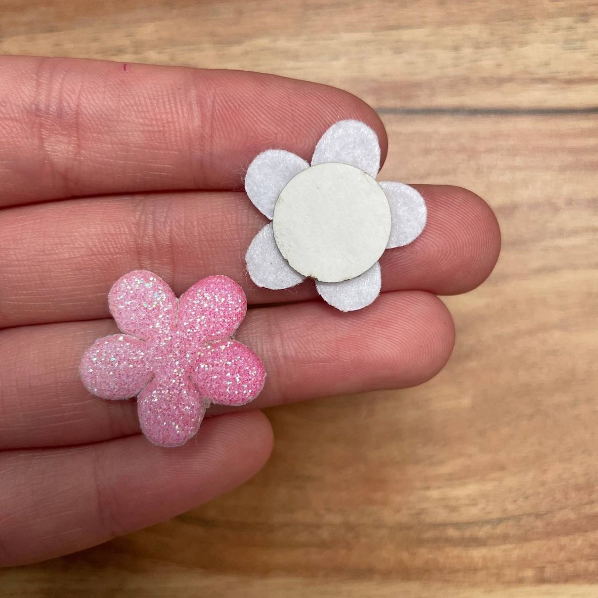 10 laco flor dupla acolchoada xadrez 10 un