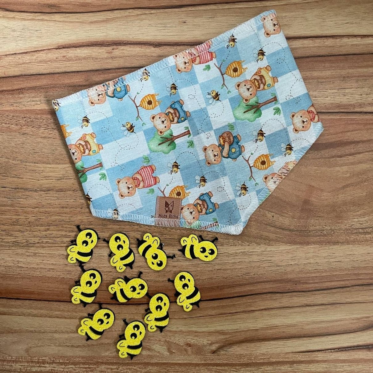 01 bandana pet amarelo claro borboletas 10 un p m ou g p