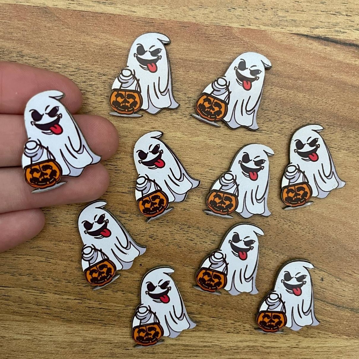 07 adesivo paper halloween fantasma 10 un