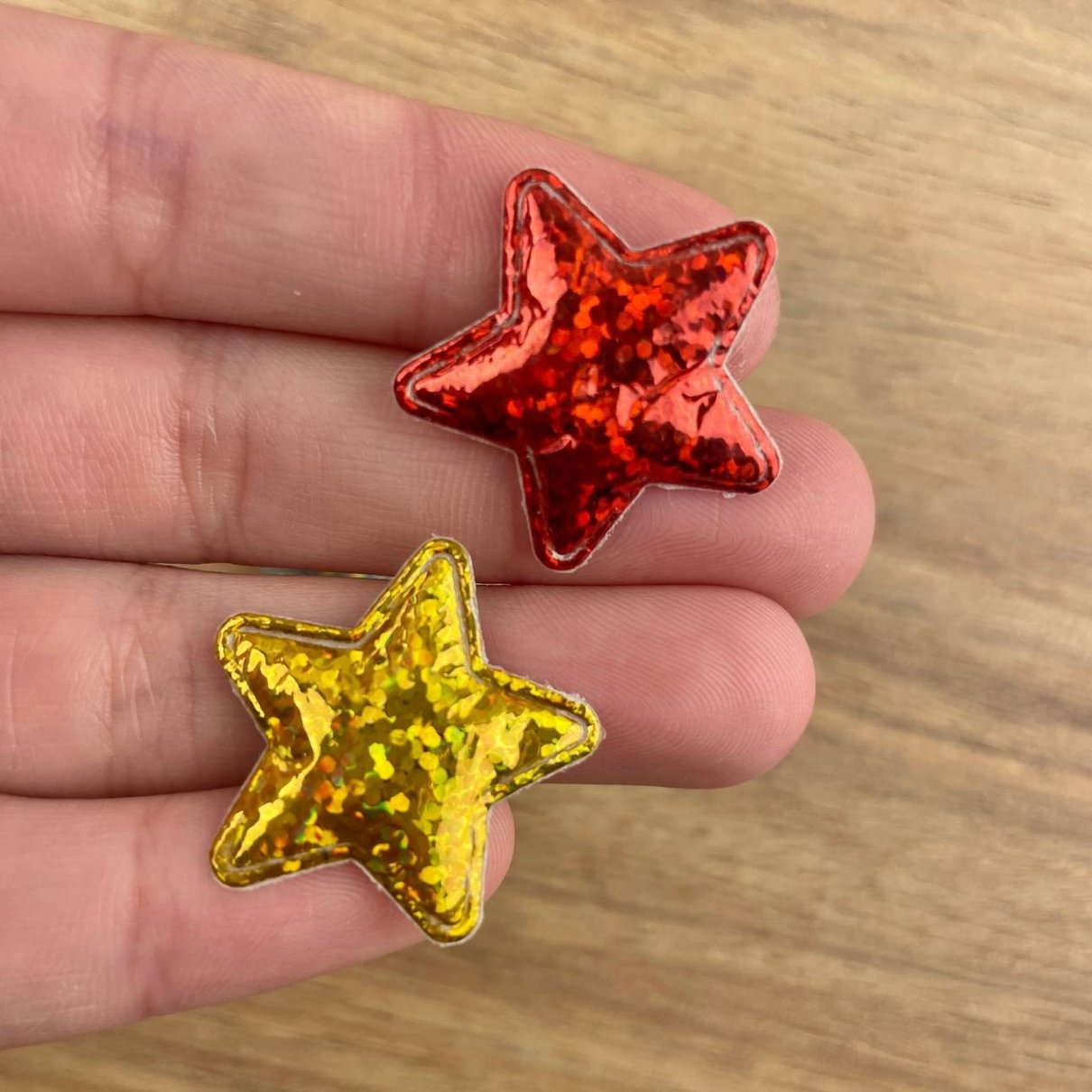 03 lacinho acolchoado p estrela natal mix 10 un