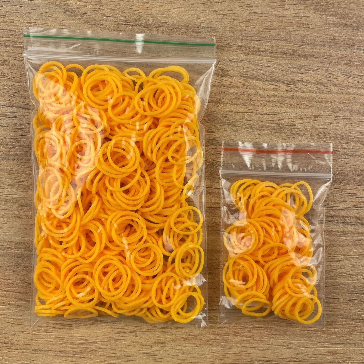 21 elastico grosso de silicone 100 un escolha a cor alaranjado
