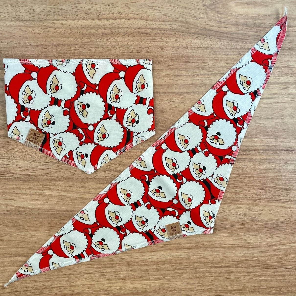01 bandana pet natal papai noel 10 un p m ou g